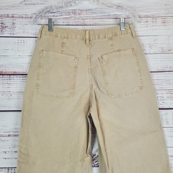 Asos Design Womens Wide Leg Baggy High Rise Mushroom Tan Jeans Denim Size 8 (US) - Picture 6 of 11